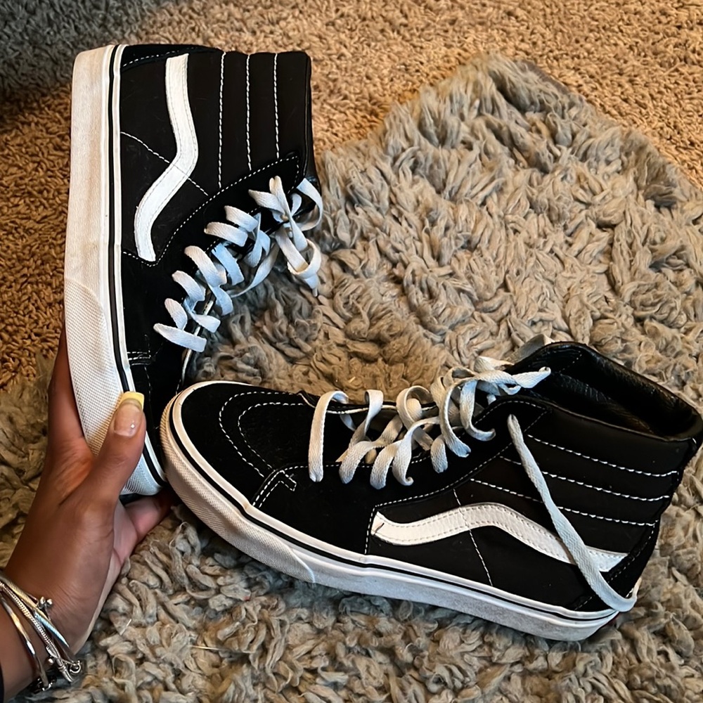 Black Van Sk8-Hi Black Shoes